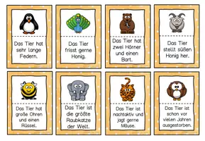 Vorschau - Spiele - Lesespiel Tiere - Sätze lesen - Seite 2