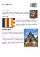 Vorschau - Arbeitsblätter - Der Buddhismus - Infotext und Übungen - Deckblatt
