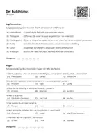 Vorschau - Arbeitsblätter - Der Buddhismus - Infotext und Übungen - Seite 1