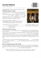 Vorschau - Arbeitsblätter - Arbeitsblatt "Der Erste Weltkrieg - Friedensverträge und Folgen" mit Erklärvideo, Lösungen und Onlineübungen - Deckblatt
