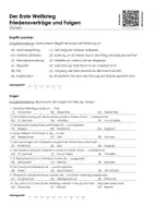 Vorschau - Arbeitsblätter - Der Erste Weltkrieg - Friedensverträge und Folgen - Infotext und Übungen - Seite 1