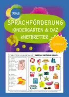 Vorschau - Spiele - Sprachförderung Kindergarten & DAZ - KNETBRETTER "Sommer" | Daz Sprachförderung Vorschule Sprachförderung Kita - Deckblatt
