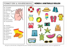 Vorschau - Spiele - Sprachförderung Kindergarten & DAZ - KNETBRETTER "Sommer" | Daz Sprachförderung Vorschule Sprachförderung Kita - Seite 2