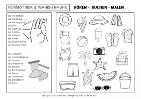 Vorschau - Spiele - Sprachförderung Kindergarten & DAZ - KNETBRETTER "Sommer" | Daz Sprachförderung Vorschule Sprachförderung Kita - Seite 3