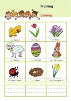 Vorschau - Arbeitsblätter - DAZ-Wortschatz Frühling _ kostenfrei - Deckblatt