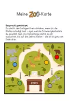 Vorschau - Arbeitsblätter - Lese-Zoo-Stationenarbeit - für Erstleser (Ende 1.Schuljahr) - alle Buchstaben - Lesegenauigkeit & Leseverstehen - Seite 1