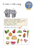 Vorschau - Arbeitsblätter - Lese-Zoo-Stationenarbeit - für Erstleser (Ende 1.Schuljahr) - alle Buchstaben - Lesegenauigkeit & Leseverstehen - Seite 3