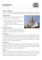 Vorschau - Arbeitsblätter - Der Hinduismus - Infotext und Übungen - Deckblatt
