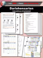 Vorschau - Unterrichtsreihen - Darlehen: Fälligkeits-, Abzahlungs- und Annuitätendarlehen - Deckblatt
