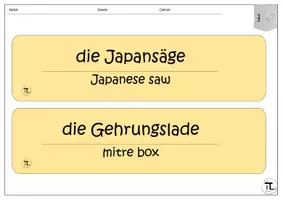 Vorschau - Arbeitsblätter - Werkzeugkunde/Verbrauchsmaterial - Deutschklassen - Seite 3