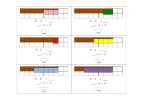 Vorschau - Fördermaterial/Inklusion - Aufgabenkarten: Umkehraufgaben-Minus bis 10 - Seite 2
