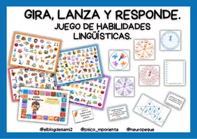 Vista previa - Juegos / Gamificación - GIRA, LANZA Y RESPONDE. JUEGO DE HABILIDADES LINGÜÍSTICAS. - página 1