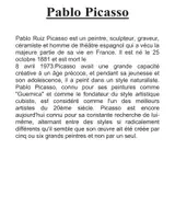 Aperçu - Affichage - Pablo Picasso - Page 1