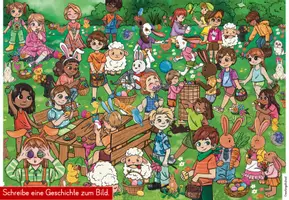 Vorschau - Arbeitsblätter - Ostern | Wimmelbild | Schreibanlass | Gesprächsanlass - Seite 3