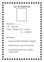 Προεπισκόπηση - Φύλλα εργασίας - Get to know me - elementary/ level A - Εξώφυλλο