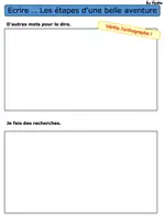 Aperçu - Autre type de ressources - Ecrire...les étapes d'une belle aventure : le pack - Page 2