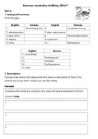 Vorschau - Arbeitsblätter - Business vocabulary building 2024/1 - Deckblatt