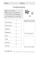 Vorschau - Arbeitsblätter - Lesespaziergang Frühling: Klasse 1/2 - differenziert - Seite 2