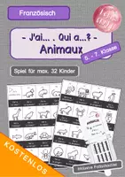 Vorschau - Spiele - Materialpaket - Tiere - Ich habe, wer hat - auf Deutsch, Englisch, Französisch, Spanisch - Seite 1