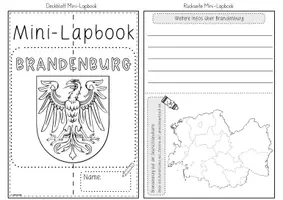 Vorschau - Arbeitsblätter - Mini-Lapbook Brandenburg | Bundesländer Deutschland | Bastelvorlage - Seite 2