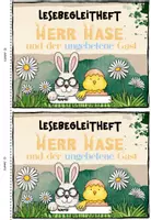 Vorschau - Mal- und Bastelvorlagen - Herr Hase und der ungebetene Gast | Lesebegleitheft Klasse 2 - Seite 1