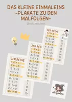 Vorschau - Poster - Das kleine Einmaleins - Plakate zu den Malfolgen - Deckblatt