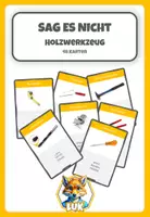 Vorschau - Spiele - Werken mit Holz - Werkzeug Tabu - SAG ES NICHT - Deckblatt