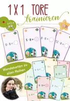 Vorschau - Stationenlernen - 1x1 Tore - trainieren mit Wendekarten Stufe 1 - Deckblatt