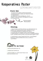 Vorschau - Mal- und Bastelvorlagen - Frühling - Gemeinschaftsbild / kooperatives Poster / Ostern Osterzeit - Seite 2