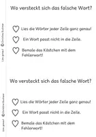 Vorschau - Arbeitsblätter - Arbeitsheft Lies genau Grundwortschatz 2. Klasse - Seite 2