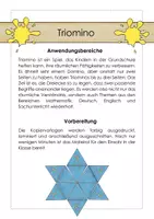 Vorschau - Unterrichtsreihen - Wachsendes Materialpaket - Triomino - Deutsch - Mathematik - Englisch - Seite 2