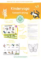 Vorschau - Stundenentwürfe - Kinderyoga Katzenfrühling - Deckblatt