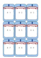 Vorschau - Fördermaterial/Inklusion - Rechenkarten / Wendekarten Einmaleins (1x1) Achterreihe (z.B. als Begleitmaterial zum Magischen Zylinder von Betzold) - Seite 2