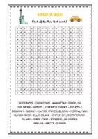 Vorschau - Arbeitsblätter - word search New York: Kl. 7-9 - Deckblatt