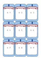 Vorschau - Fördermaterial/Inklusion - Materialpaket - Rechenkarten / Wendekarten zum Einmaleins (1x1) alle Reihen (z.B. als Begleitmaterial für den Magischen Zylinder von Betzold) - Seite 2