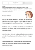 Vorschau - Arbeitsblätter - Vier Laufdiktat für die Klasse 4 - Deckblatt