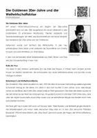 Vorschau - Arbeitsblätter - Die Goldenen 20er-Jahre - Infotext und Übungen - Deckblatt