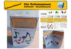 Vorschau - Arbeitsblätter - Die Notennamen - Bassschlüssel - Seite 1