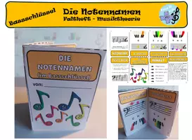 Vorschau - Arbeitsblätter - Die Notennamen - Bassschlüssel - Deckblatt