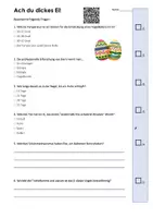 Vorschau - Arbeitsblätter - Ostern - Klassenarbeit Hörverstehen - Ach du dickes Ei! - Seite 1