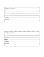 Προεπισκόπηση - Φύλλα εργασίας - Personal data form- Φόρμα συμπλήρωσης προσωπικών δεδομένων - Εξώφυλλο