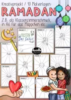 Vorschau - Arbeitsblätter - Ramadan ist ... / Kreative Mal- & Schreibvorlagen / Kreativprojekt - Deckblatt