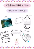 Vista previa - Juegos / Gamificación - ACTIVIDADES SOBRE EL AGUA +30 actividades - Portada