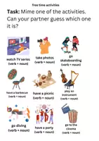 Vorschau - Bildkarten - Flashcards + Übungen (5+): Free Time Activities - Seite 3