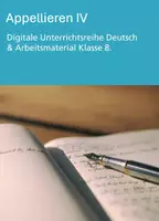 Vorschau - Stundenentwürfe - Appellieren IV - Klasse 8 (Digitale Unterrichtsreihe Deutsch) - Deckblatt