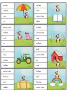 Vorschau - Stationenlernen - Präpositionen / Lagebeziehungen : Klammerkarten (3-fach differenziert) - Seite 3