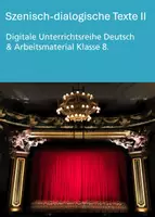 Vorschau - Stundenentwürfe - Szenisch-dialogische Texte II - Klasse 8 (Digitale Unterrichtsreihe Deutsch) - Deckblatt