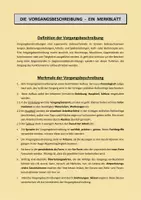 Vorschau - Arbeitsblätter - Vorgangsbeschreibung - überbackene Nudeln mit Schinken - Seite 1