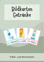 Vorschau - Bildkarten - Bildkarten Getränke - Deckblatt