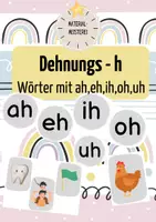 Vorschau - Bildkarten - Dehnungs-h - Bildkarten und Wortkarten - Klasse 1 / 2 - Deckblatt
